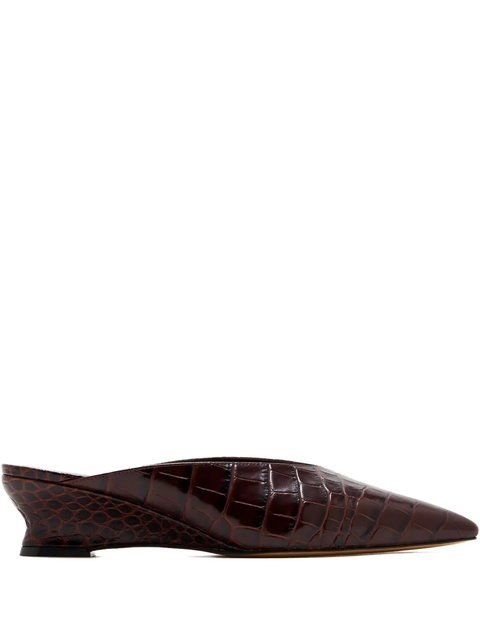 Le Monde Beryl 40mm Victoria micro-wedge mules - Brown - zdjęcie produktu nr 1