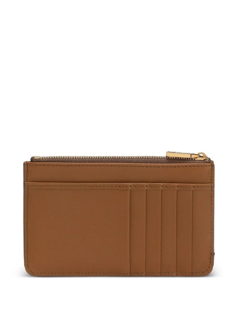 Dolce & Gabbana Dauphine logo-plaque zip-around card holder - Brown - zdjęcie produktu nr 2