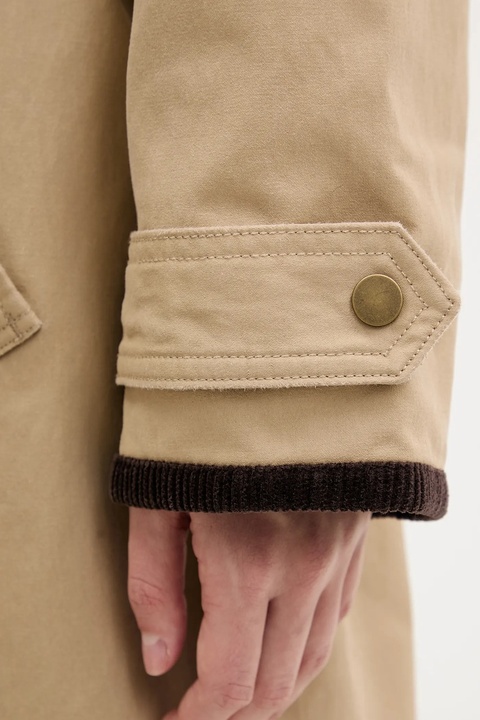 Abercrombie & Fitch płaszcz kolor beżowy KI144-5303-415 - zdjęcie produktu nr 2