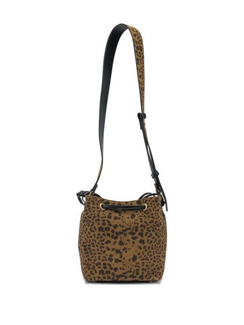 PINKO Leopard print drawstring shoulder bag - Brown - zdjęcie produktu nr 1