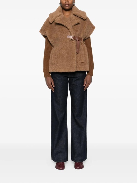Max Mara Abavo faux-fur cape jacket - Brown - zdjęcie produktu nr 2