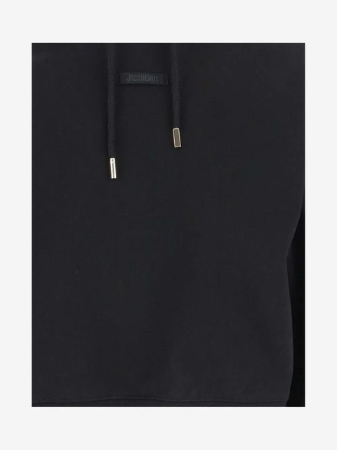 Jacquemus The Gros Grain drawstring-hood sweatshirt - Black - zdjęcie produktu nr 2