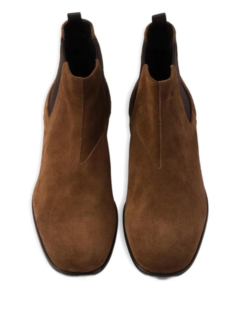 Prada elasticated side gusset booties - Brown - zdjęcie produktu nr 1