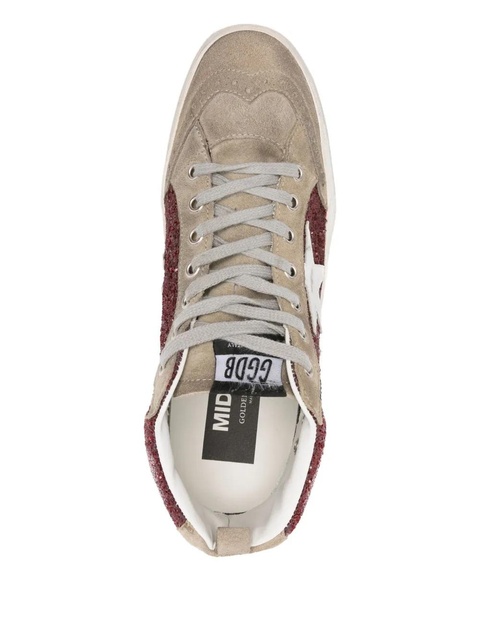 Golden Goose Mid Star glitter suede sneakers - Grey - zdjęcie produktu nr 2