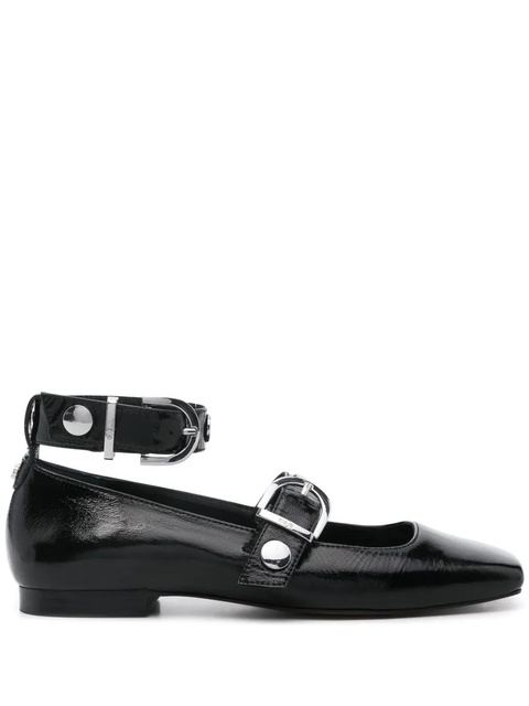 Maje patent-leather ballerina shoes - Black - zdjęcie produktu nr 1