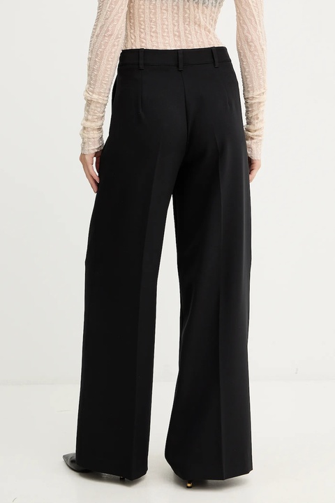BOSS Orange spodnie damskie kolor czarny proste high waist 50545580 - zdjęcie produktu nr 2
