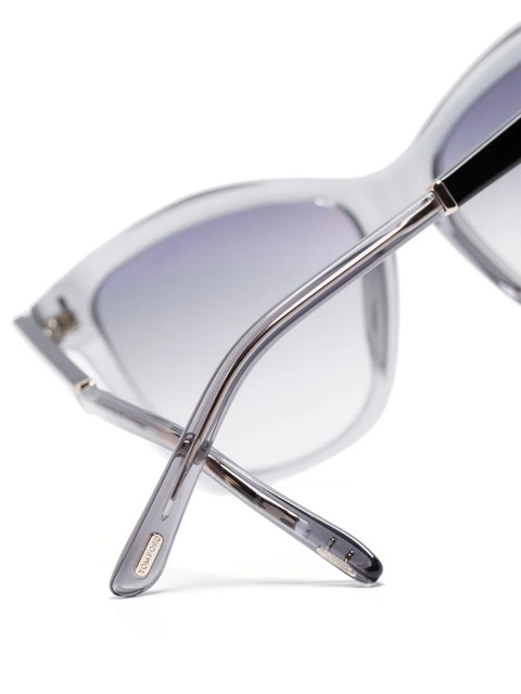 TOM FORD Eyewear Lucia wayfarer-frame sunglasses - Grey - zdjęcie produktu nr 2