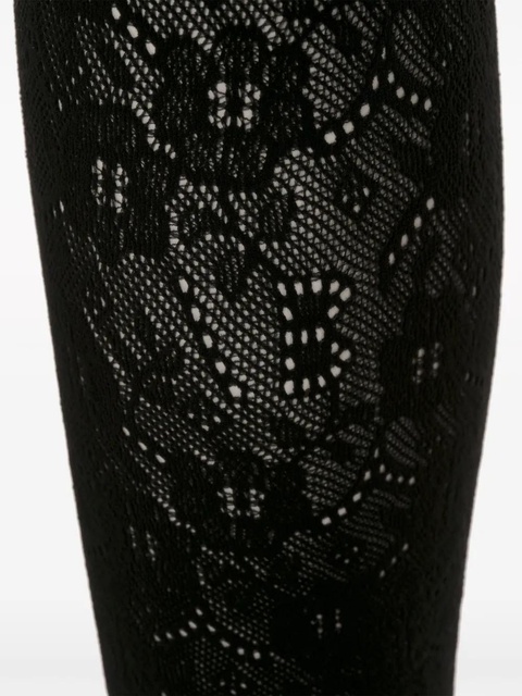 Victoria Beckham VB Monogram lace tights - Black - zdjęcie produktu nr 2
