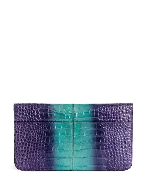 Zadig&Voltaire Borderline leather clutch bag - Purple - zdjęcie produktu nr 2
