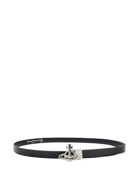 Vivienne Westwood logo buckle leather belt - Black - zdjęcie produktu nr 1