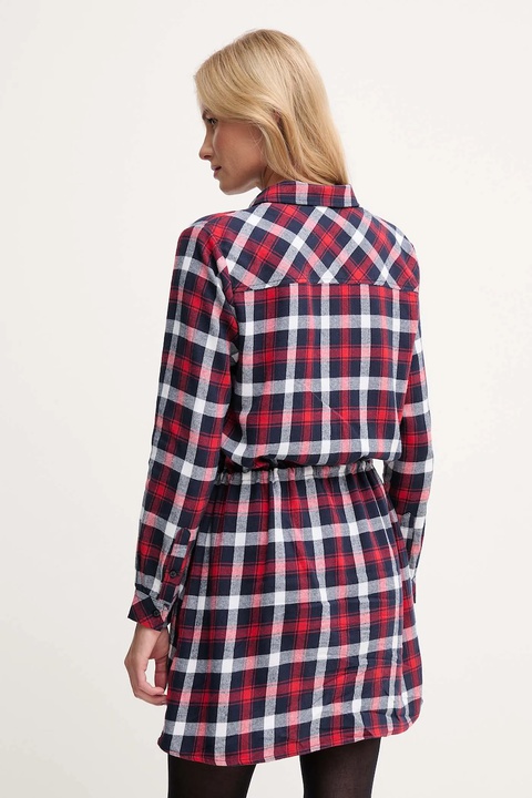 Pepe Jeans sukienka kolor bordowy mini prosta PL9537750 - zdjęcie produktu nr 2