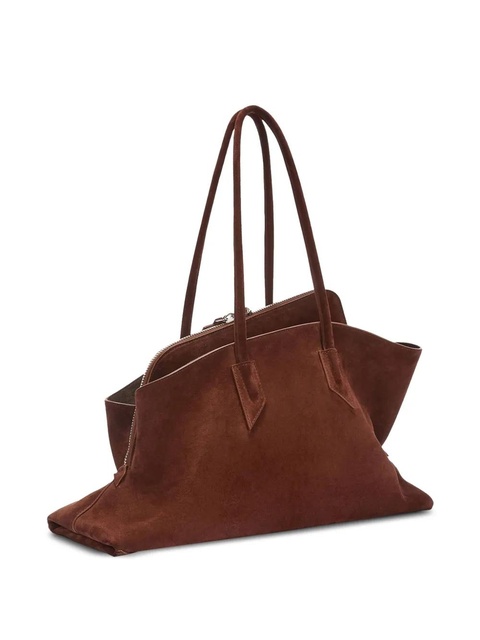 The Attico suede zip-top tote bag - Brown - zdjęcie produktu nr 2