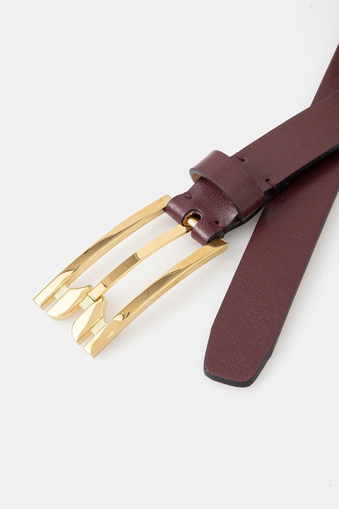 Victoria Beckham pasek skórzany damski kolor bordowy B425AAC007031A - zdjęcie produktu nr 2