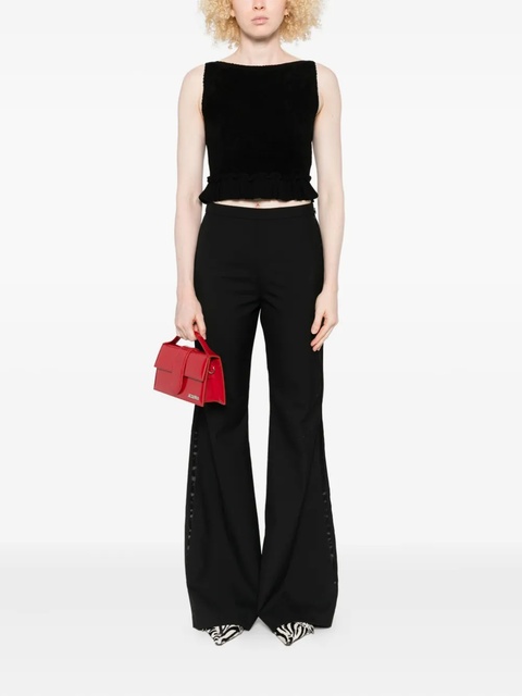 SANDRO side-stripe flared trousers - Black - zdjęcie produktu nr 2