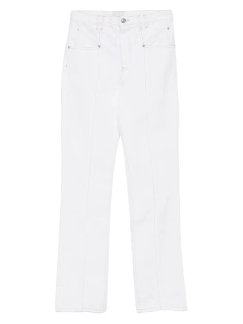 ISABEL MARANT cotton straight jeans - White - zdjęcie produktu nr 1