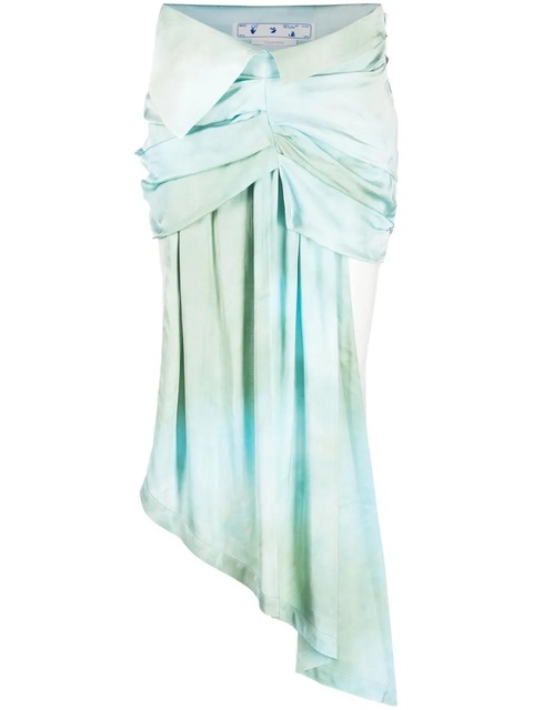 Off-White ombré-effect dual-tone skirt - Blue - zdjęcie produktu nr 1