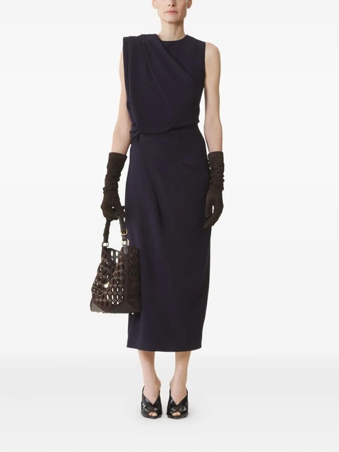 Lanvin draped midi dress - Purple - zdjęcie produktu nr 2
