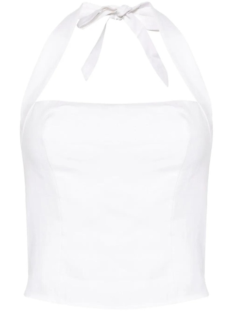 Reformation Malika linen top - White - zdjęcie produktu nr 1