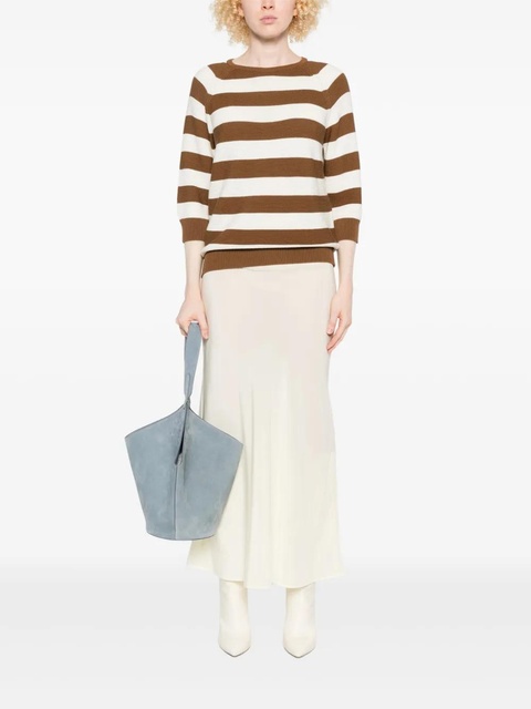 Max Mara striped raglan-sleeve sweater - Brown - zdjęcie produktu nr 1