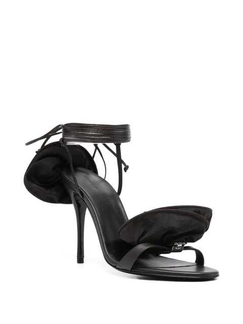 Magda Butrym 105mm rose-detail sandals - Brown - zdjęcie produktu nr 2