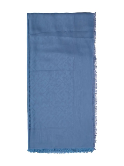 Longchamp fringed shawl - Blue - zdjęcie produktu nr 1