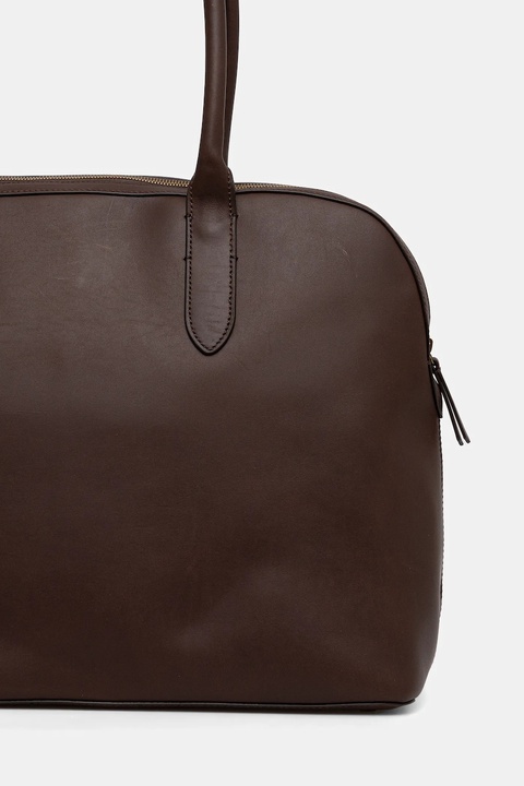 Marc O'Polo torebka skórzana kolor brązowy 5000009165 - zdjęcie produktu nr 2