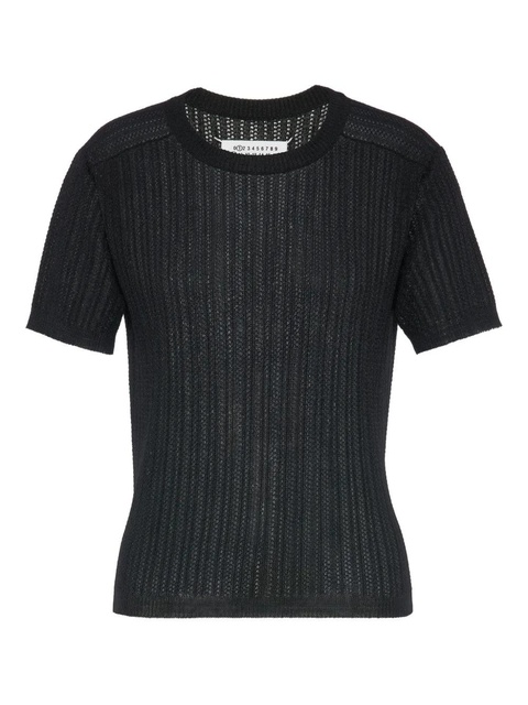 Maison Margiela crewneck short-sleeve shirt - Black - zdjęcie produktu nr 1