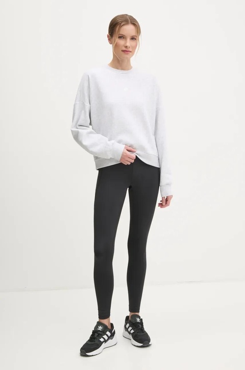 adidas bluza Essentials damska kolor szary melanżowa JI6060 - zdjęcie produktu nr 2