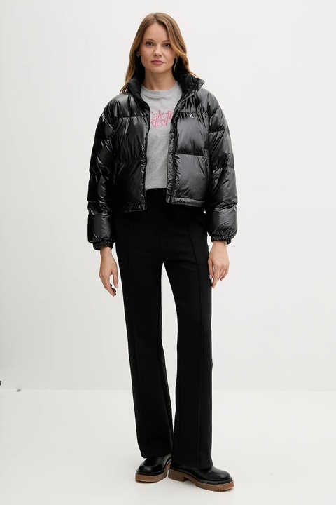 Calvin Klein Jeans kurtka puchowa kolor czarny zimowa LV047D510G - zdjęcie produktu nr 1
