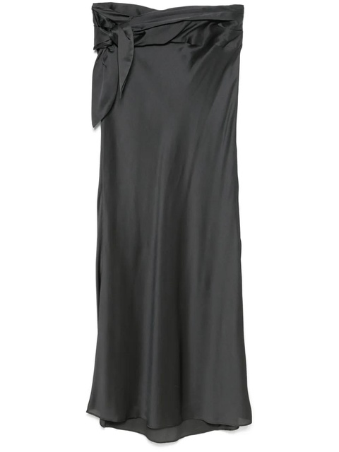 Christopher Esber wrapped silk skirt - Grey - zdjęcie produktu nr 1