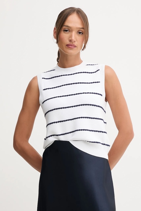 United Colors of Benetton top damski kolor biały 104ME10EC - zdjęcie produktu nr 1
