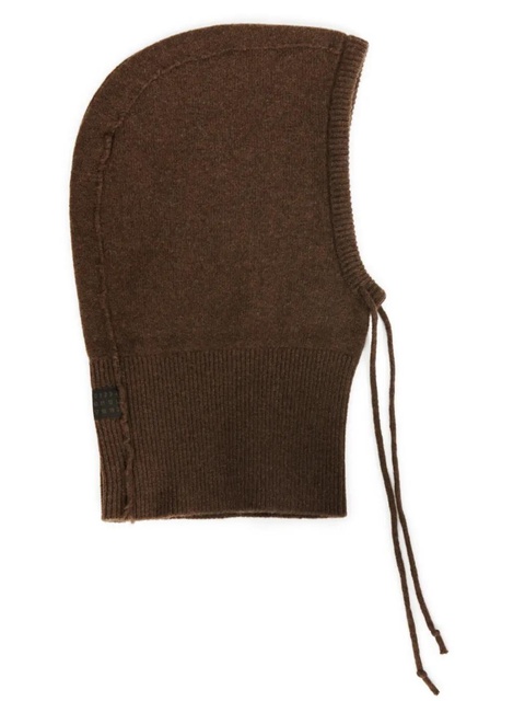 MM6 Maison Margiela fine-knit balaclava - Brown - zdjęcie produktu nr 1