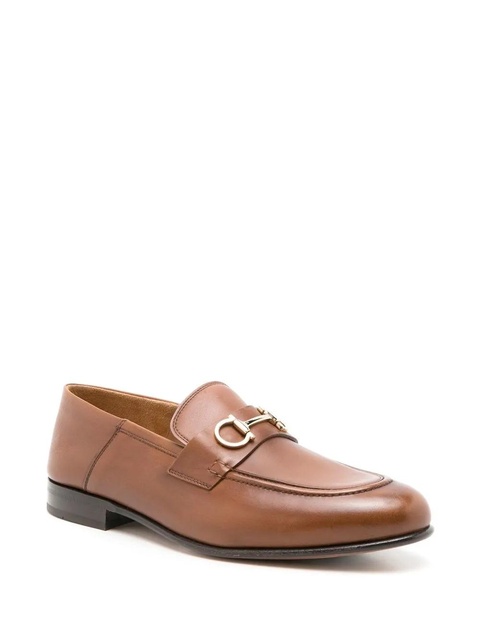 Ferragamo Gancini collapsible-heel loafers - Brown - zdjęcie produktu nr 2