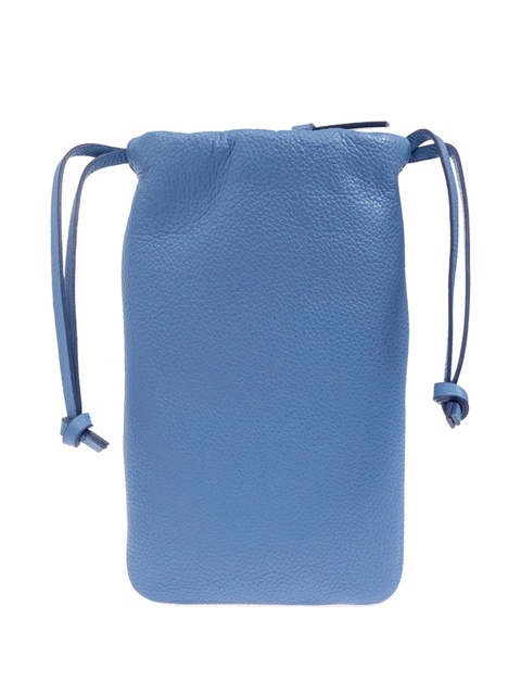 Marni drawstring leather crossbody bag - Blue - zdjęcie produktu nr 2