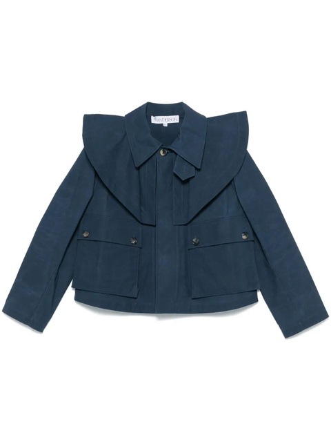 JW Anderson cropped trench jacket - Blue - zdjęcie produktu nr 1