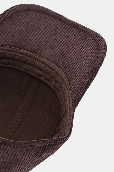 Twinset czapka z daszkiem sztruksowa kolor brązowy 252TO5440 - zdjęcie produktu nr 2