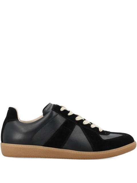 Maison Margiela suede lace-up sneakers - Black - zdjęcie produktu nr 1