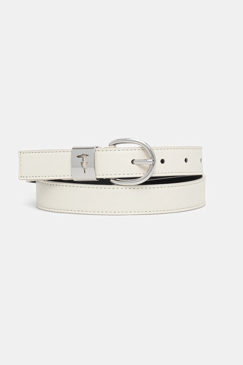 Trussardi pasek skórzany damski kolor beżowy B344B000005N - zdjęcie produktu nr 1