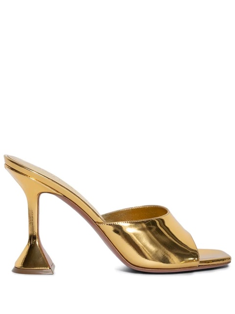 Amina Muaddi 95mm Lupita mules - Gold - zdjęcie produktu nr 1