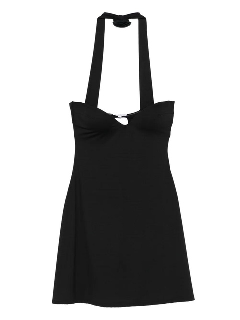 La Reveche halter-neck rose-embellished mini dress - Black - zdjęcie produktu nr 1