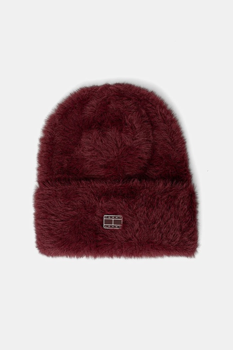 Tommy Jeans czapka kolor bordowy AW0AW17900 - zdjęcie produktu nr 1