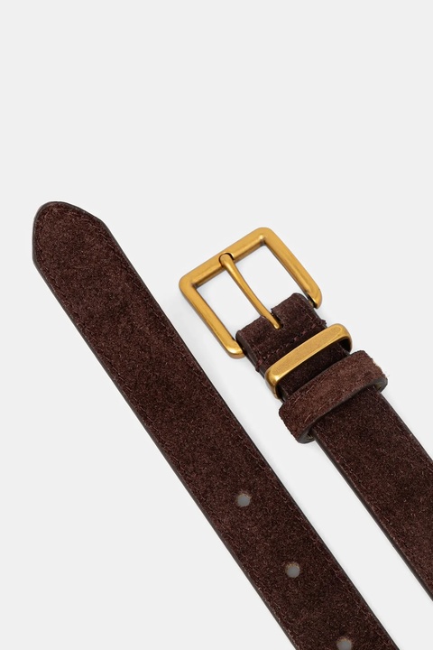 Answear.LAB pasek zamszowy damski kolor brązowy - zdjęcie produktu nr 2