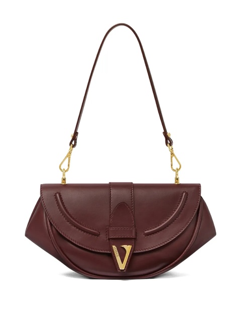 Versace medium Virtus leather shoulder bag - Red - zdjęcie produktu nr 1