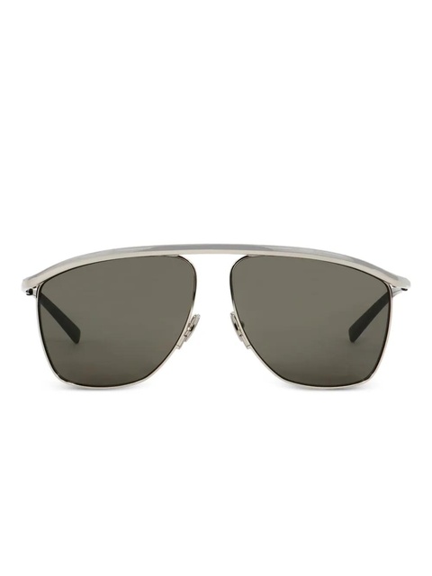 Saint Laurent Eyewear square-frame sunglasses - Silver - zdjęcie produktu nr 1