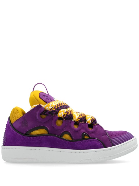 Lanvin Curb panelled sneakers - Purple - zdjęcie produktu nr 1