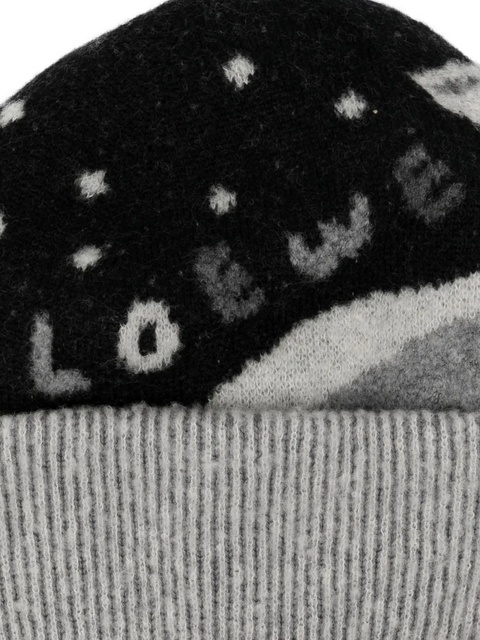 LOEWE logo knitted beanies - Black - zdjęcie produktu nr 2