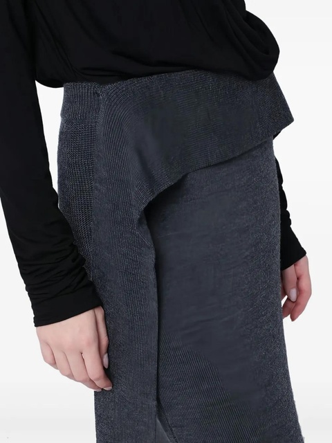 ENTIRE STUDIOS ribbed-knit long skirt - Grey - zdjęcie produktu nr 2