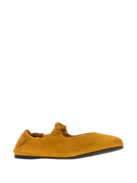 Miu Miu gathered knot ballet flats - Yellow - zdjęcie produktu nr 2