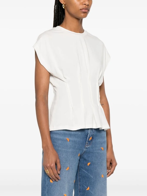 Maje pintuck-detail T-shirt - White - zdjęcie produktu nr 2