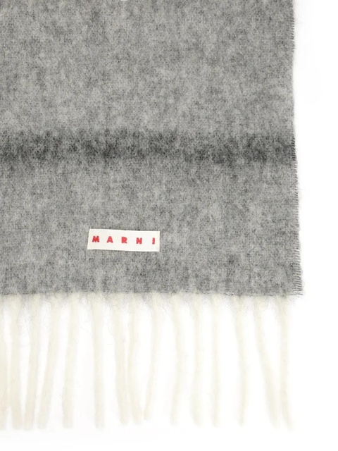 Marni ombre fringed scarf - White - zdjęcie produktu nr 2